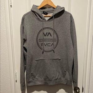 RVCA Gray Sweatshirt Classic Pullover Style